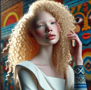 African American Albino