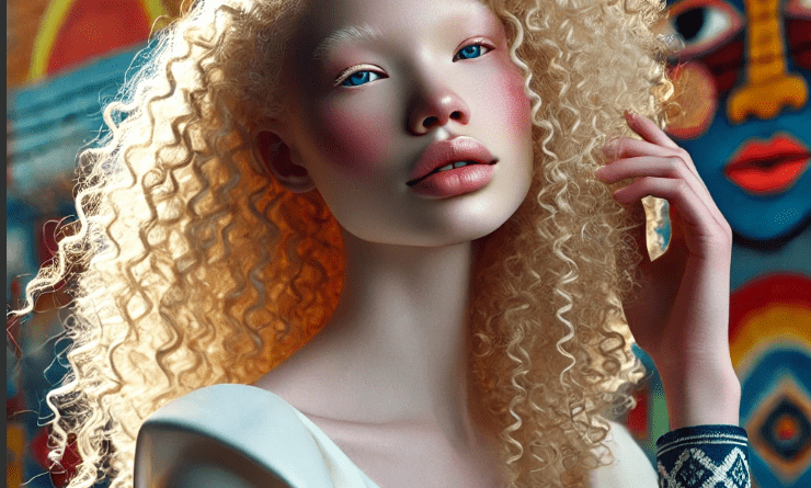 Albino African American Models